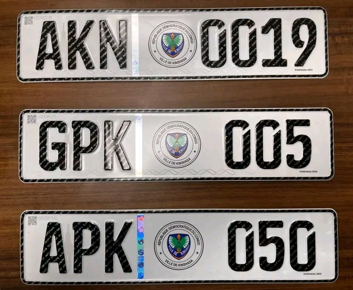 RDC : la DGI annonce le lancement officiel des nouvelles plaques d'immatriculation sécurisées